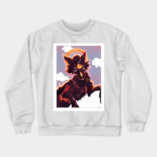 Dark wolf dog Crewneck Sweatshirt